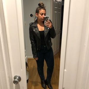 Forever 21 High-Waisted Acid Jeans